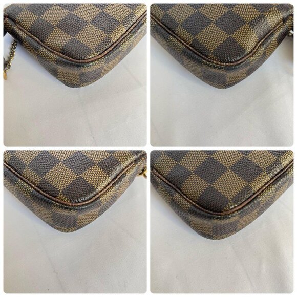 Louis Vuitton Vintage Damier Ebene Mini Pochette Bag - Picture 7 of 10